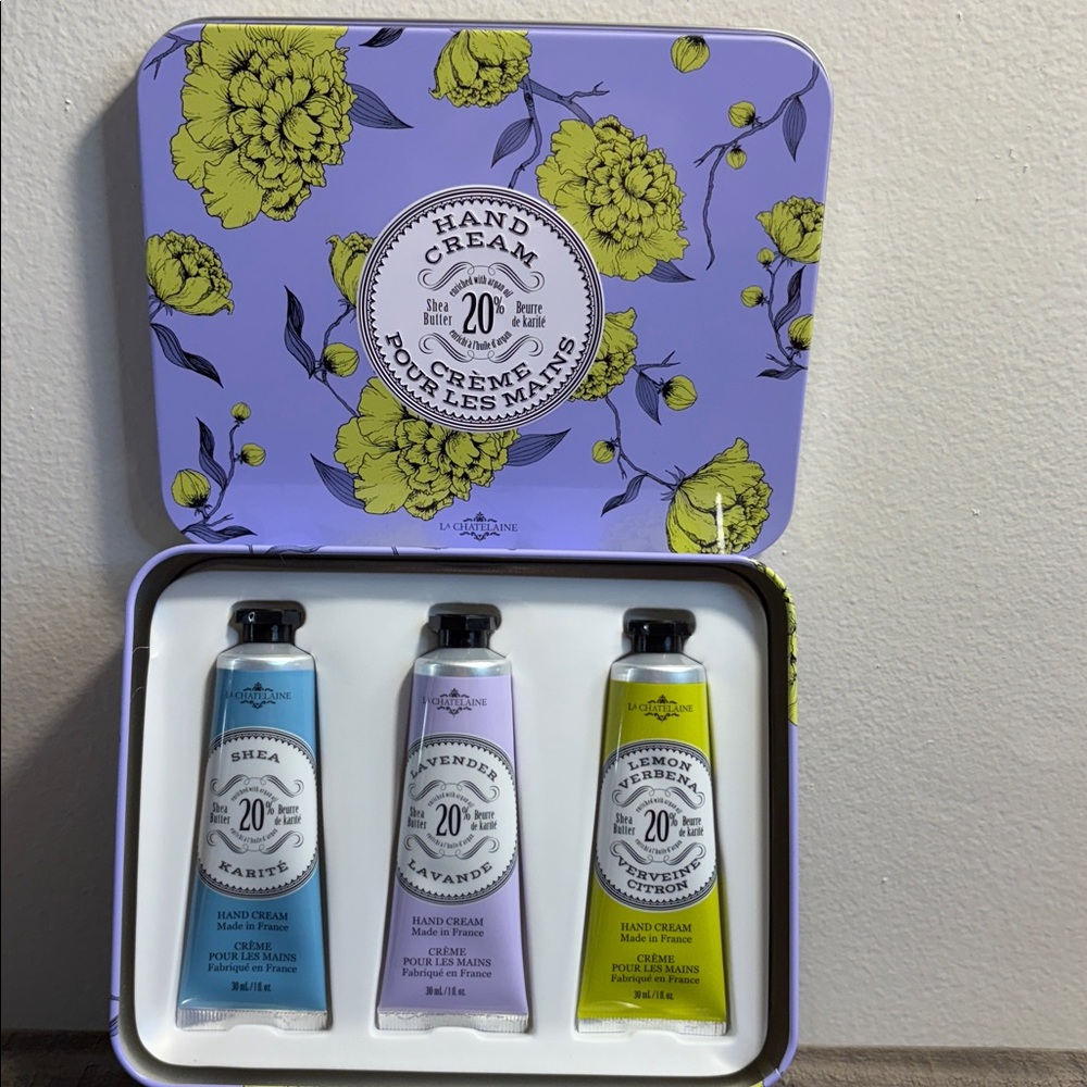 NWT, La Chatelaine Hand Cream Set with Gift Tin - Picture 4 of 5